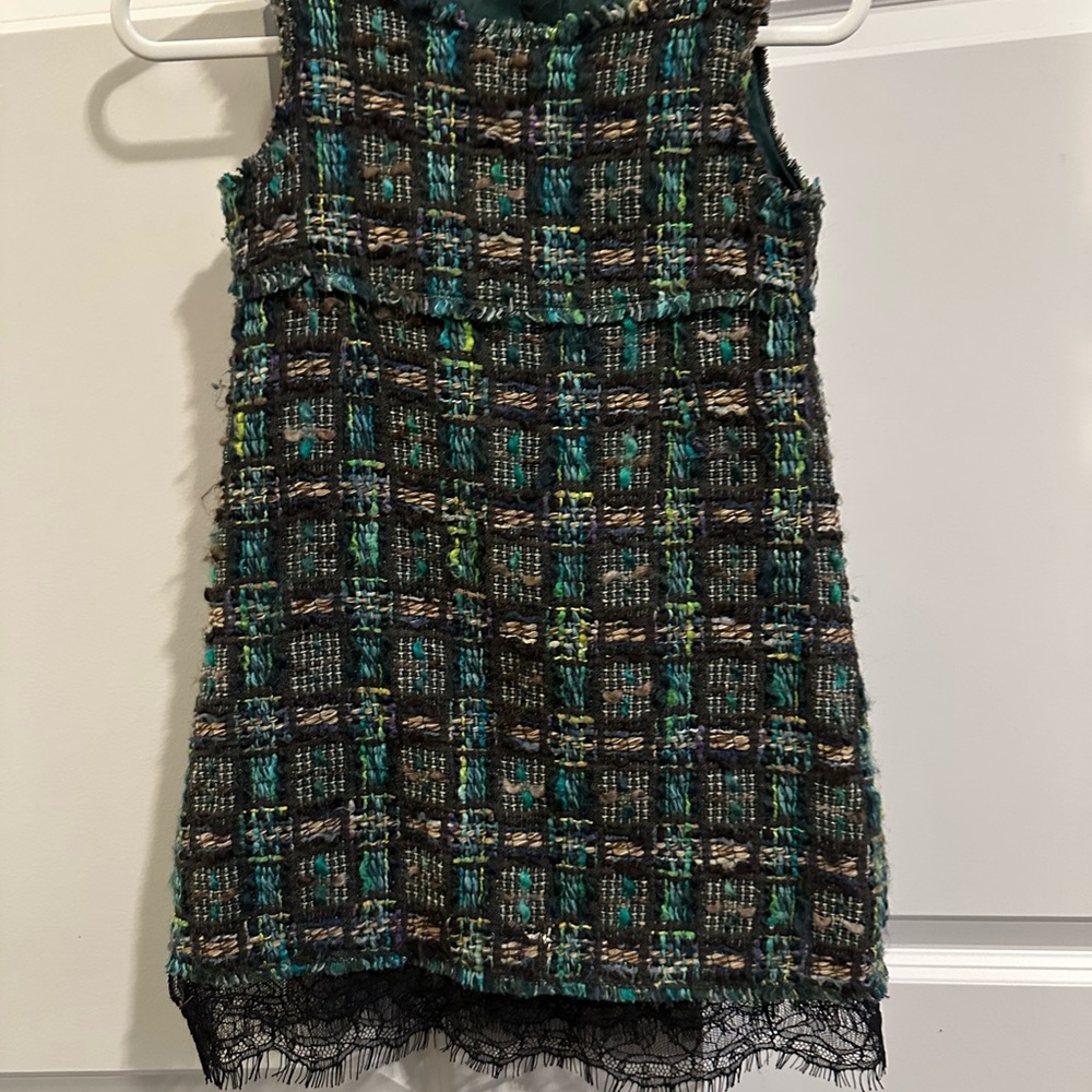 Dolce & Gabbana Kids Dress - Black and Green Plaid